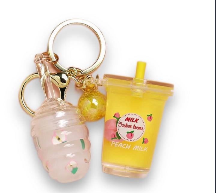 Lip oil and keychain